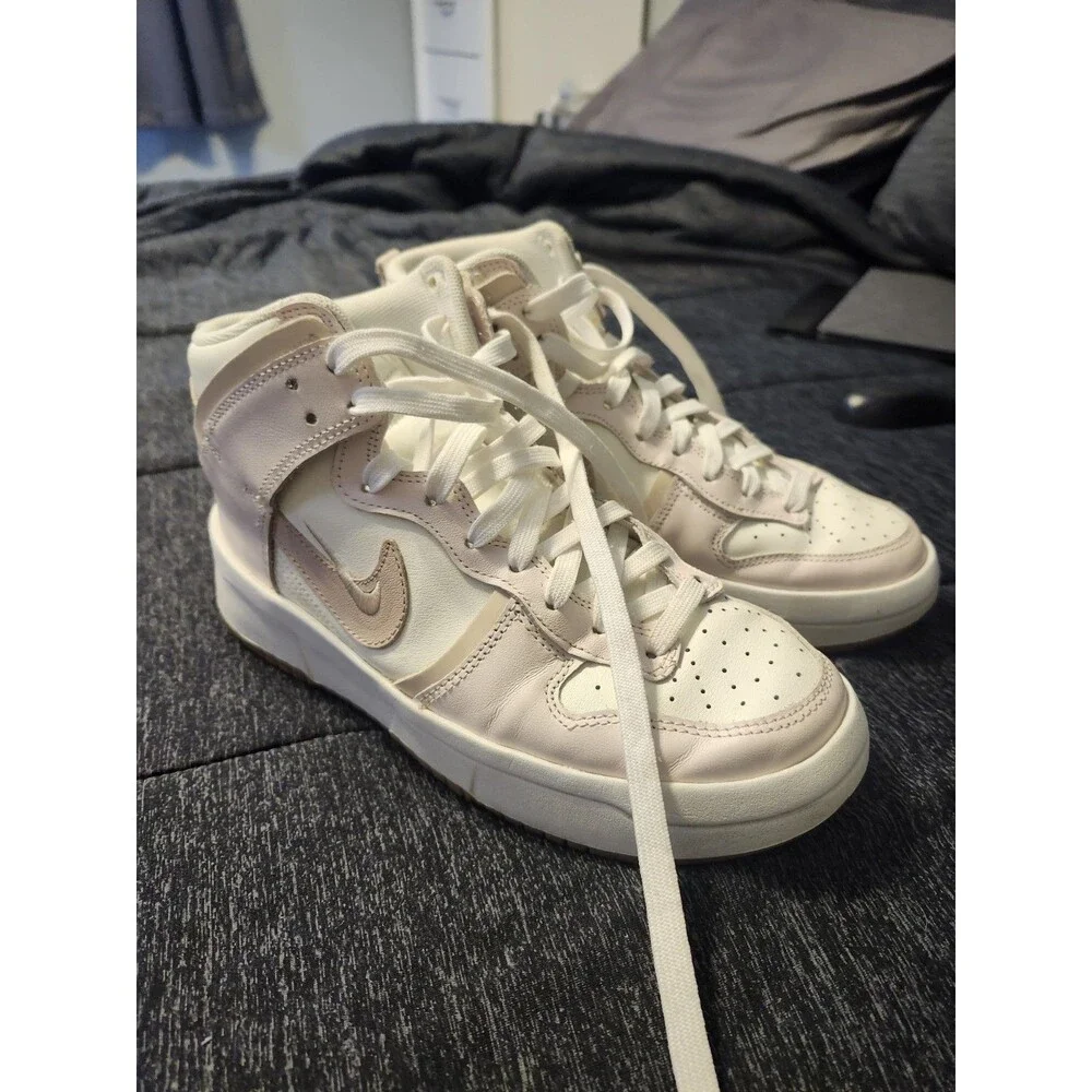 Size 8 - Nike Dunk Up Rebel High Pink Oxford W DH3718-102 Women's Sneakers